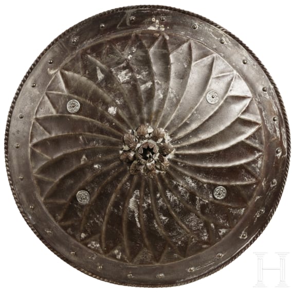 A round shield, collector's replica in the style of the 16th century