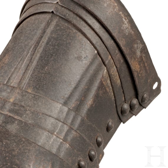 Ein Paar Maximilianische Panzerschuhe, Historismus, im Stil um 1520