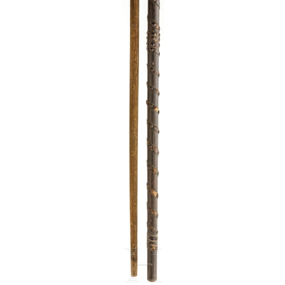 A part of a German pike and a boar spear, 17th and 19th century