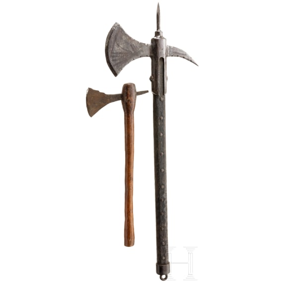A late Victorian German battle axe, circa 1900