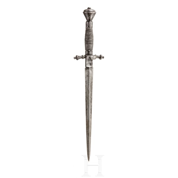 A Saxon left-hand dagger, collector's replica in the style of the 16th century