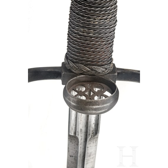 A Saxon left-hand dagger, collector's replica in the style of circa 1600, circa 1900