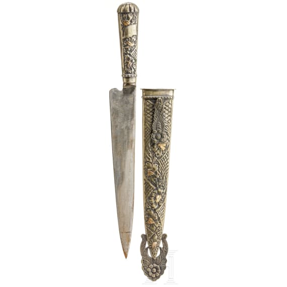 An Argentinean dagger with a scabbard, late 19th century