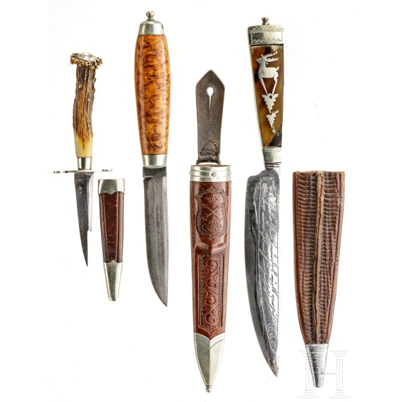 A group of three Austrian and Finnish knives, 19th century