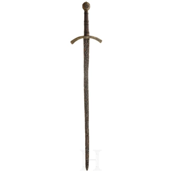 Ritterschwert, Sammleranfertigung unter Verwendung einer älteren Klinge