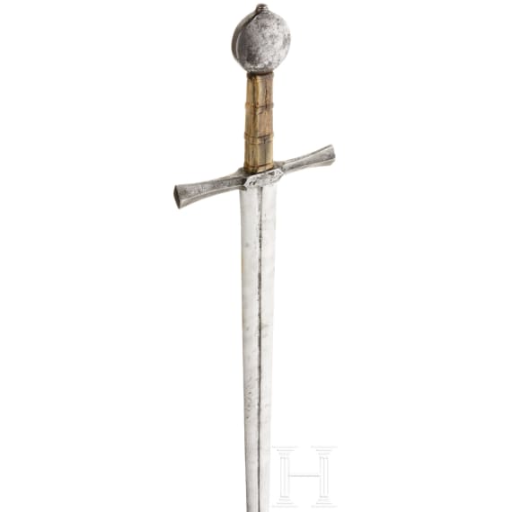 A knightly sword, collector's replica in the style of the 15th century