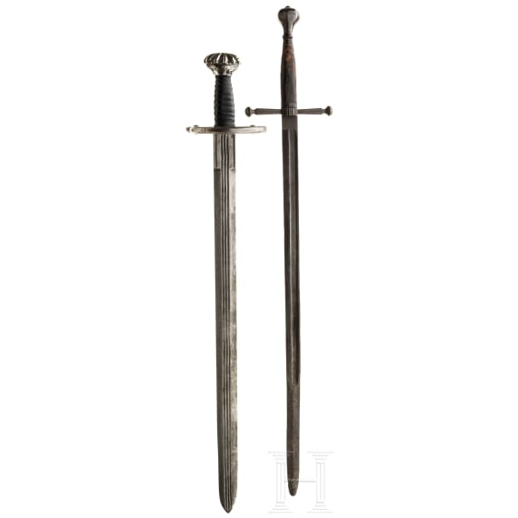 Two swords, collector's replicas in the style of the 16th century