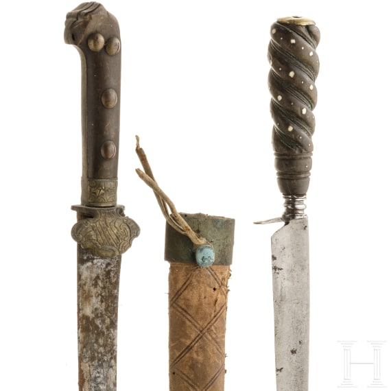 Jagdplaute, deutsch und Dolch, S&uuml;ditalien, 18. Jhdt.