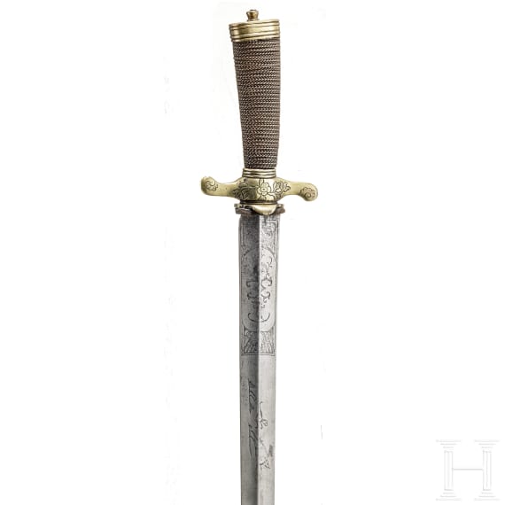 A German hunting hanger, 2nd half of the 18th century
