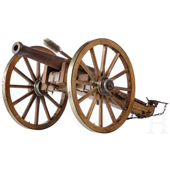 Miniatur-Feldkanone im Stil der 1. H&auml;lfte des 19. Jhdts.