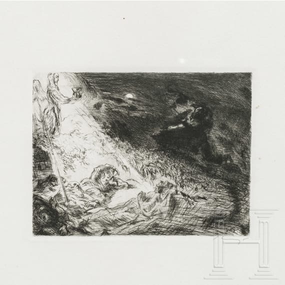 Max Slevogt (1868 - 1932) - f&uuml;nf Grafiken