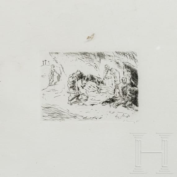 Max Slevogt (1868 - 1932) - f&uuml;nf Grafiken