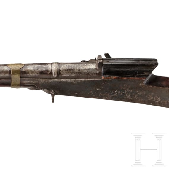Schweres Luntenschlossgewehr, Indien, 19. Jhdt.