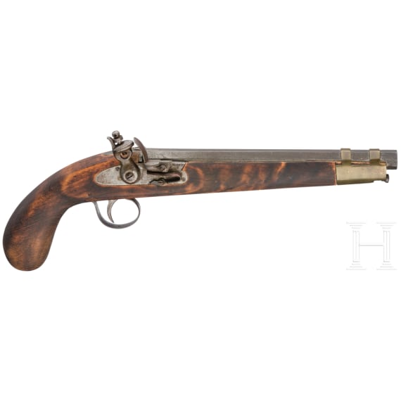 Zwei Pistolen, indische Kolonialfertigungen, 19./20. Jhdt.