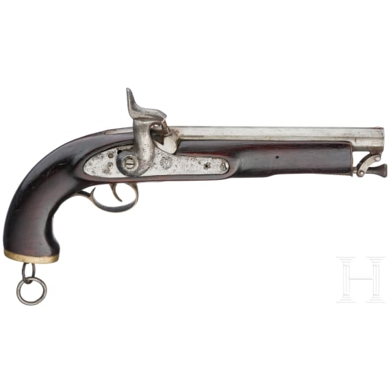 Zwei Pistolen, indische Kolonialfertigungen, 19./20. Jhdt.