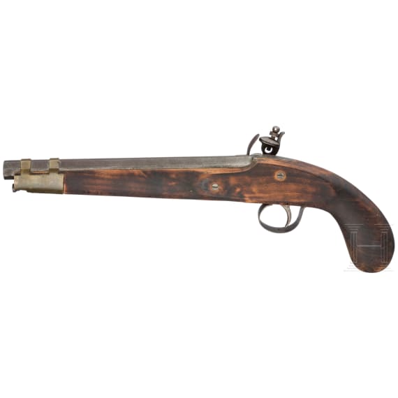 Zwei Pistolen, indische Kolonialfertigungen, 19./20. Jhdt.