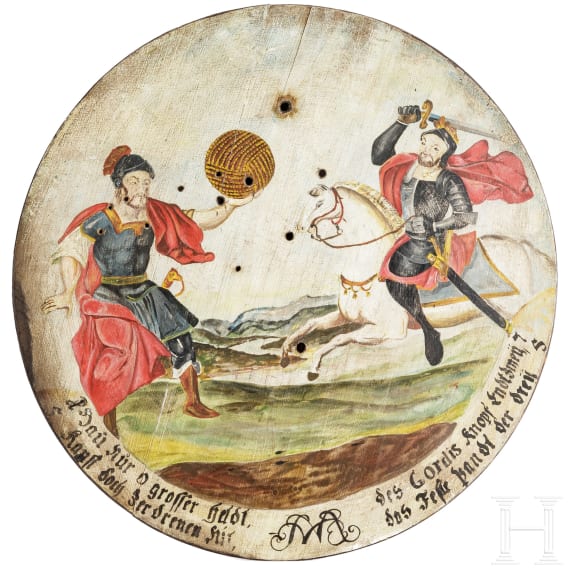 Zwei Sch&uuml;tzenscheiben, s&uuml;ddeutsch, 19./20. Jhdt.