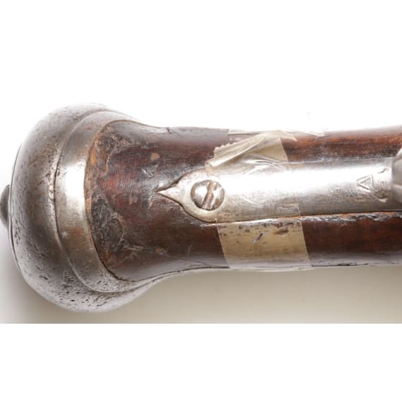 Milit&auml;rische Miquelet Steinschlosspistole, Coma in Ripoll, um 1690