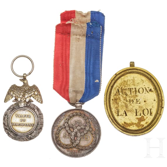 Drei Medaillen, 19. Jhdt.