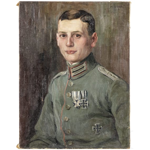Carl Horn (1874 - 1945) - Portrait eines bayerischen Offiziers