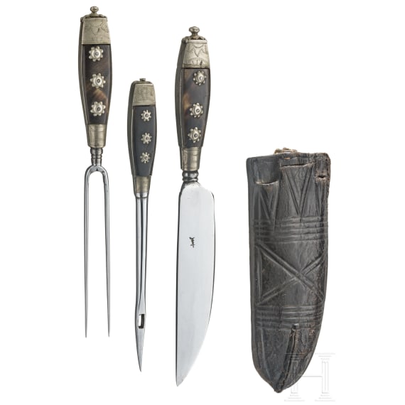 An Alpine wagoner's set of cutlery, 1st half of the 19th century