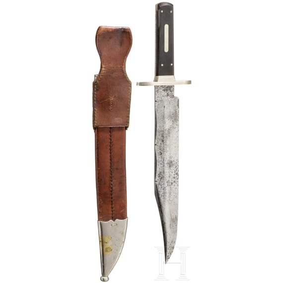 A bowie knife, Jonathan Crookes, Sheffield, mid-20th century