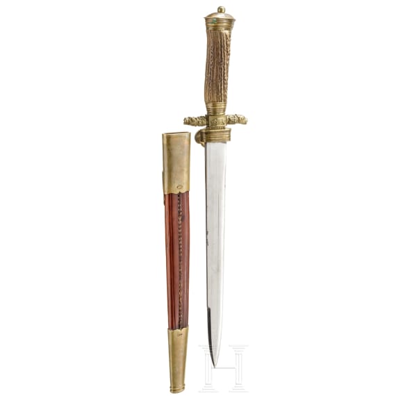 A German hunting dagger, mid-19th century