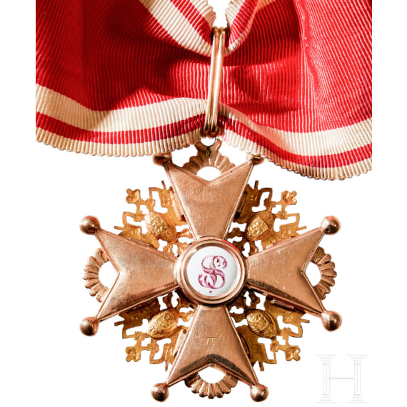 Russian Order of St. Stanislaus - a cross 3rd class, by Albert Keibel, late 19th century