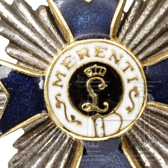 Five miniatures of the Bavarian Military Order of Merit