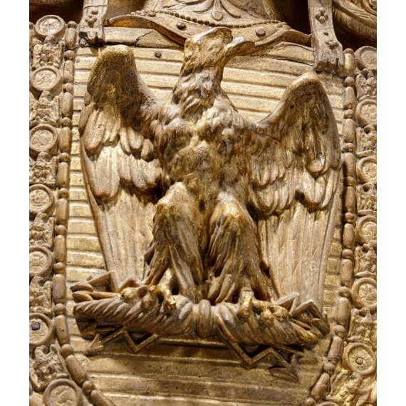 A large coat of arms of Emperor Napoleon I, 19th century
