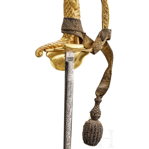 A Dress Sword with dragon grip, Henry Poole & Co., London, 19th century