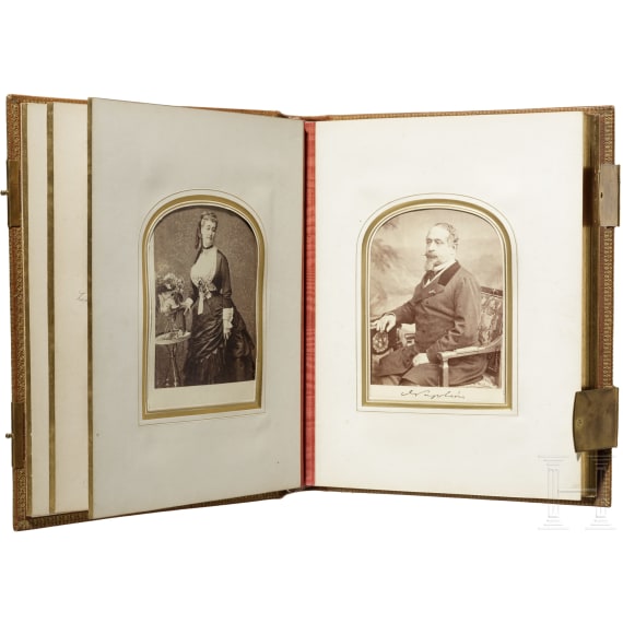 Empress Elisabeth of Austria – a photograph album with 19th century public figures