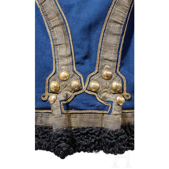 A pelisse for officers of the 12th Russian Hussars Regiment Ingermanland in the Crimean War (1853 - 1856)