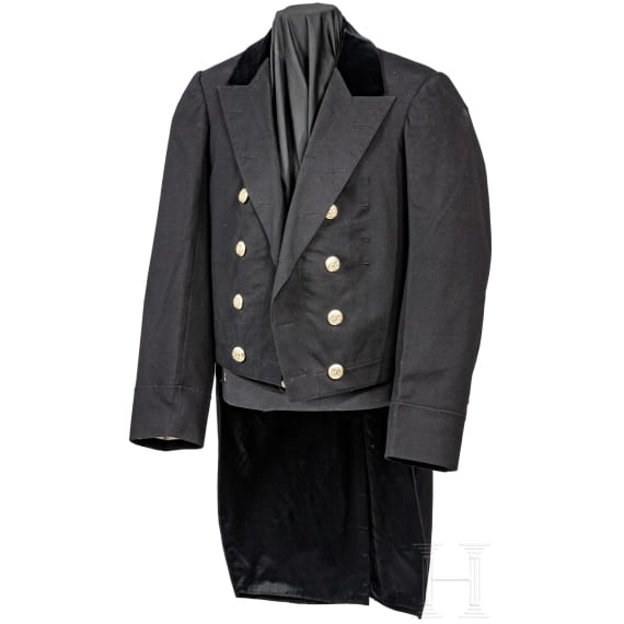 A Russian parade tailcoat and waistcoat of a court servant from the reign of Tsar Alexander II, circa 1870