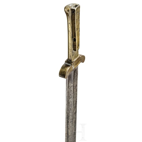 A German rifleman's bayonet, circa 1800