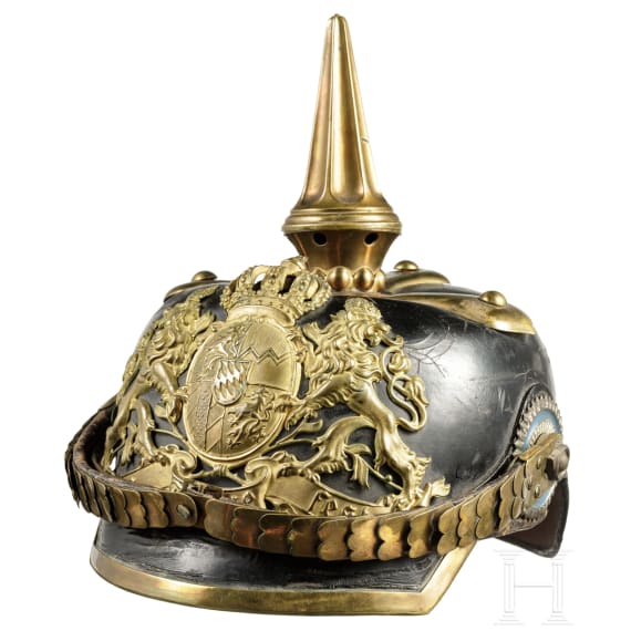 A helmet M 1886 for one-year volunteers of the infantry, circa 1900