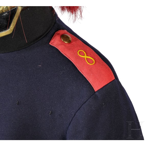A uniform ensemble for gunners in the Royal Bavarian 8th Field Artillery Regiment "Prinz Heinrich von Preussen"