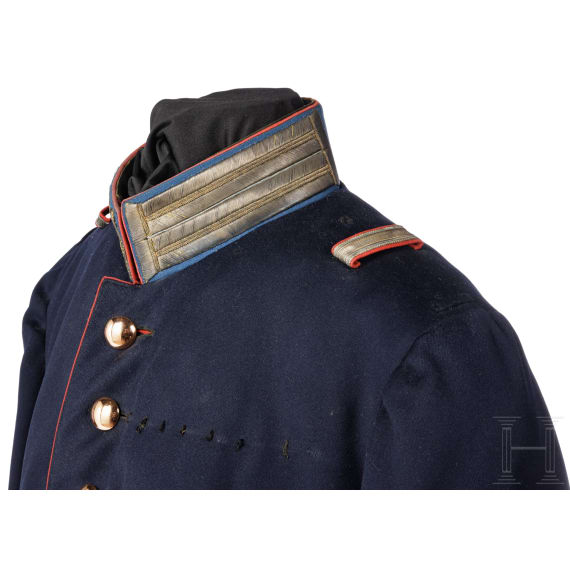 A tunic and epaulettes for Oberstabsarzt Dr. Mehl, dated 1902