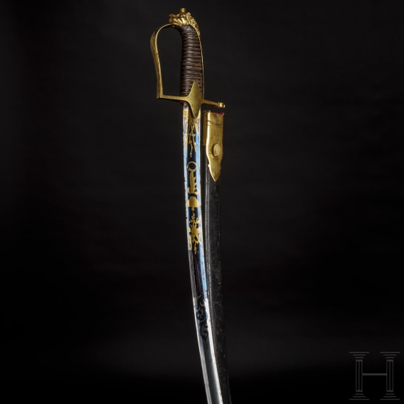 A sabre for Bavarian militia officers, in the style worn around 1840