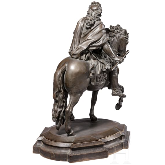 A monumental equestrian figure of the Great Elector (1620 - 1688) in antique costume