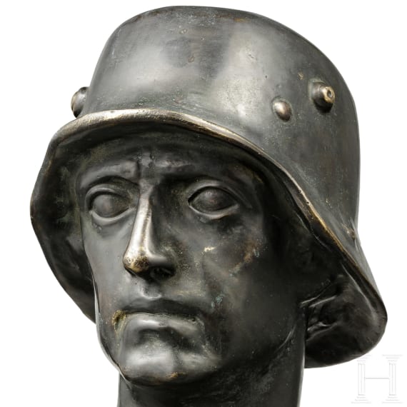 Fritz Paul Zimmer (1895 - 1975) - Bronzebüste eines Soldaten