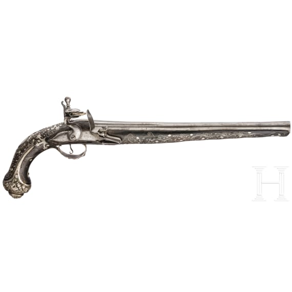 A luxurious Eastern Mediterranean flintlock pistol, circa 1780