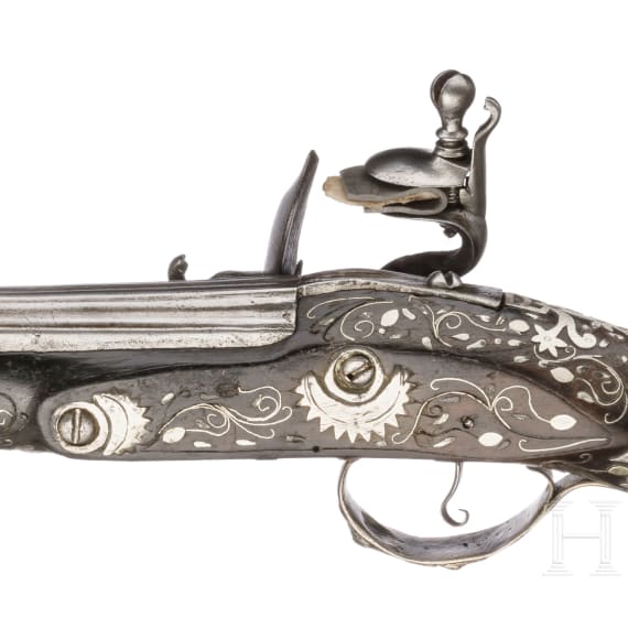A luxurious Eastern Mediterranean flintlock pistol, circa 1780