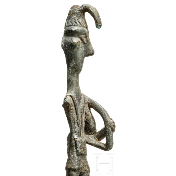 A Sardinian Nuragic bronze archer, 8th - 7th century B.C.