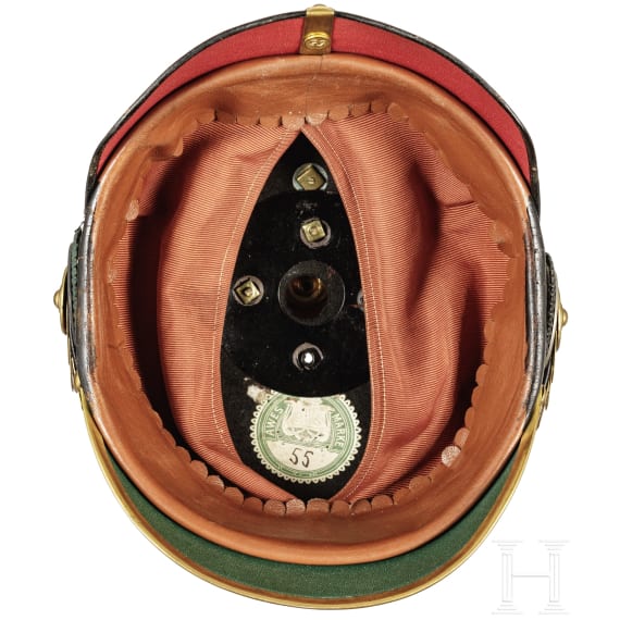 Helm für Offiziere der sächsischen Herzogtümer Altenburg, Meiningen oder Coburg, um 1900
