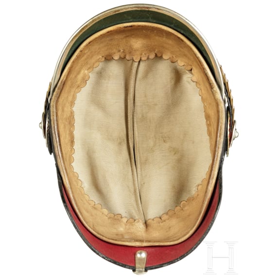 Helm für einen Fähnrich im 1. Badischen Leib-Grenadier-Regiment Nr. 109, um 1900
