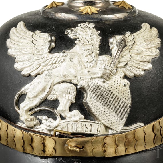 Helm für Offiziere im badischen Pionier-Bataillon Nr. 14, um 1900
