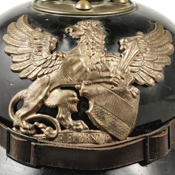 Helm M 1895 aus Eisenblech für Mannschaften der Linieninfanterie