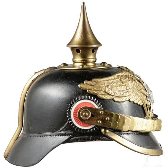 Helm für Mannschaften im 2. Garde-Regiment zu Fuß, um 1900