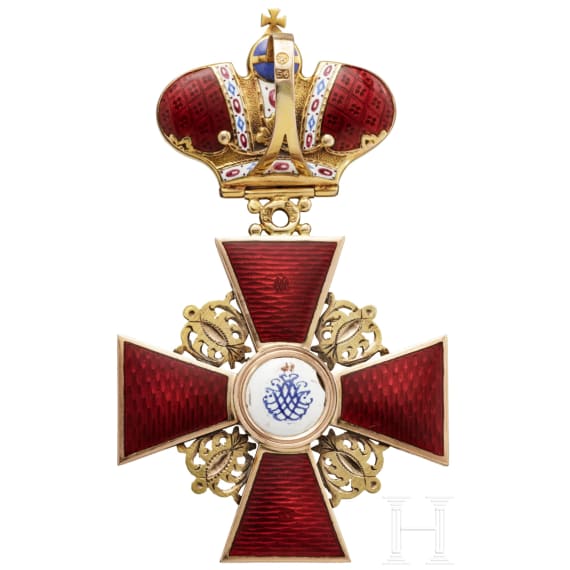 Order of St. Anna – a Cross 2nd Class with Crown, Russia, dated 1867